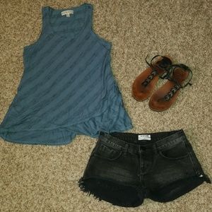 Knox Rose Super Soft Striped Tank Top